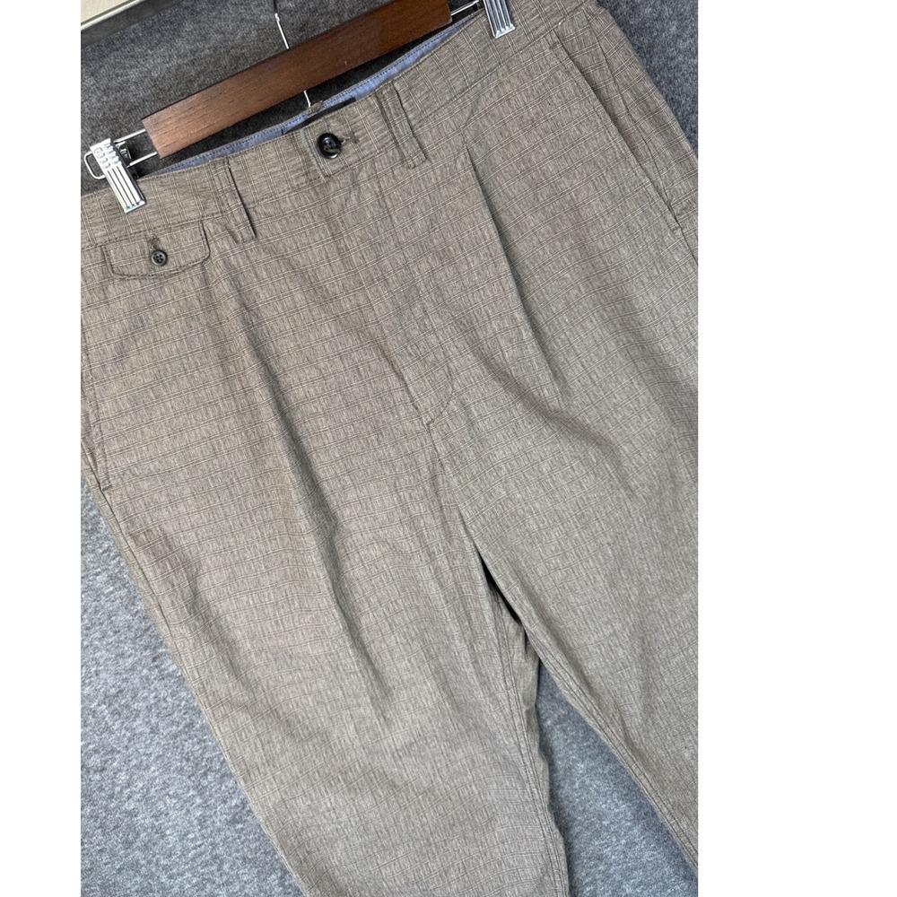 Banana‎ Republic Relaxed Tapered Fit Pants Mens 34x27 Altered Textured Gentleman